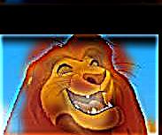Hybrid Image of Mufasa (Smile and Scream)